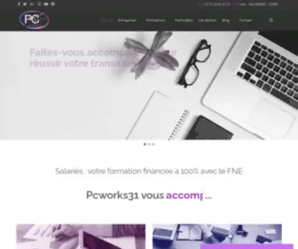 PCworks31.com(Services informatique et centre de formations) Screenshot