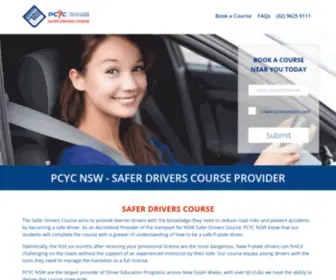 PCYCDrivereducationprograms-SDC.org.au(PCYC Safer Drivers Course) Screenshot