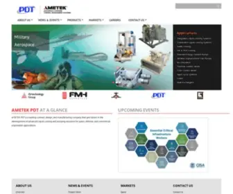 PD-Tech.com(AMETEK PDT) Screenshot