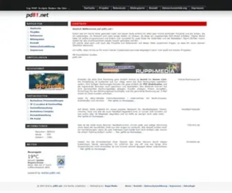 PD81.net(Die Webseite für Webmaster und die die es werden wollen) Screenshot