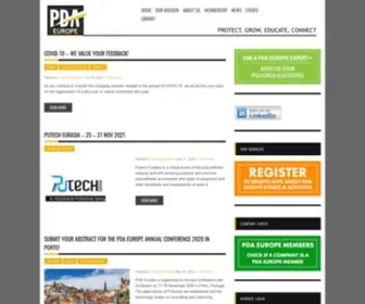 Pda-Europe.org(Polyurea Development Association Europe) Screenshot