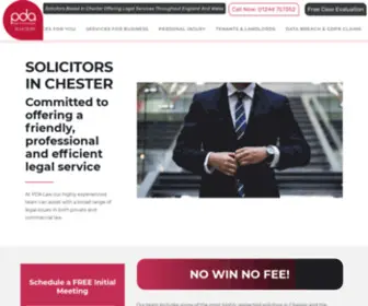 Pdalaw.co.uk(Solicitors in Chester) Screenshot