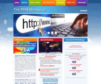 Pdaresource.com(Pathological Demand Avoidance Syndrome) Screenshot