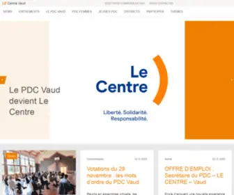 PDC-VD.ch(Le Centre Vaud) Screenshot