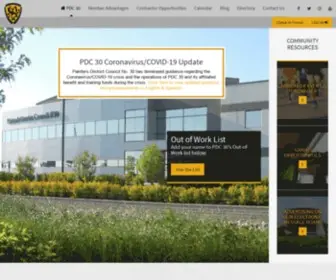 PDC30.com(Painters District Council No. 30) Screenshot