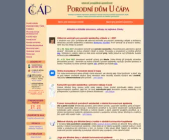 Pdcap.cz(Porodní dům U čápa) Screenshot