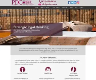 PDclawyers.ca(Strategic legal thinking. Our aim) Screenshot