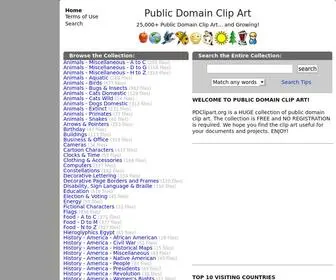 PDclipart.org(Public Domain Clip Art) Screenshot