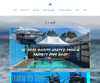 PDCscuba.com(Pinnacles Dive Center) Screenshot