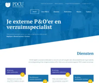 Pdcu.nl(Je externe P&O en verzuimspecialist) Screenshot