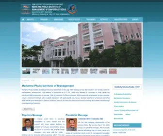 Pdeampim.org(Mahatma Phule Institute of Management) Screenshot