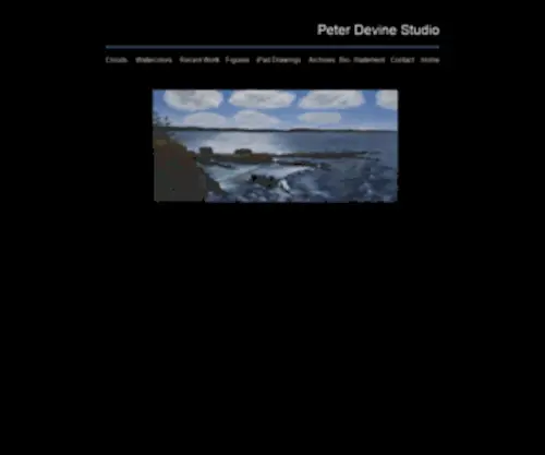 Pdevinestudio.com(Peter Devine Studio) Screenshot