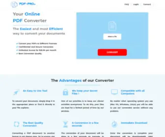 PDF-Pro.io(Pdf-pro | Home) Screenshot