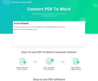 PDF-TO-Word-Converter-Online.com(Convert PDF To DOC Online) Screenshot