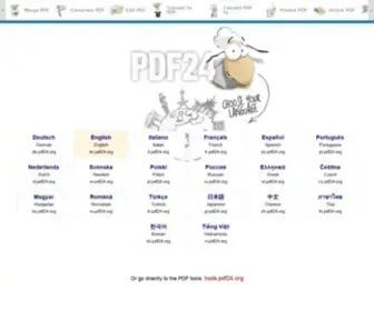PDF24.org(Solutions for all PDF problems) Screenshot
