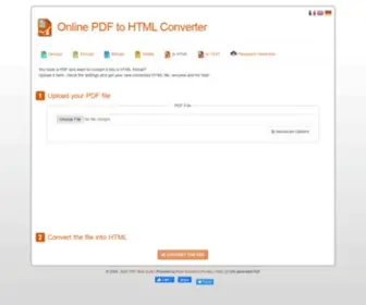 PDF2HTML.org(Online PDF to HTML Converter) Screenshot