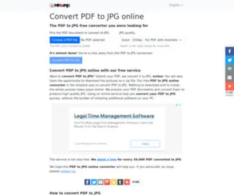 PDF2JPG.net(Convert PDF to JPG) Screenshot