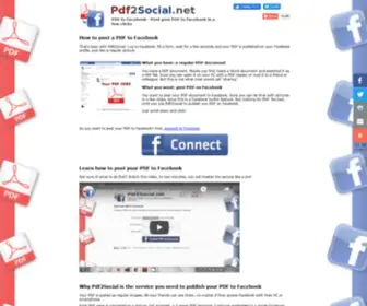 PDF2Social.net(PDF to Facebook) Screenshot