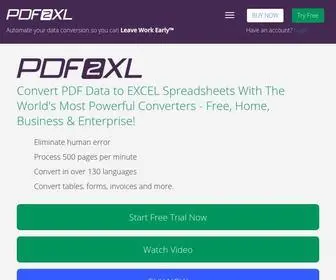 PDF2XL.com(PDF to Excel Converters) Screenshot