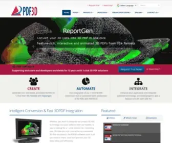 PDF3D.com(Generate 3D PDF) Screenshot