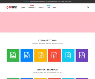 PDfconvertonline.com(All-in-one online PDF converter) Screenshot