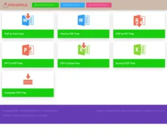 Pdfapple.com(PDF Converter Online for Free) Screenshot