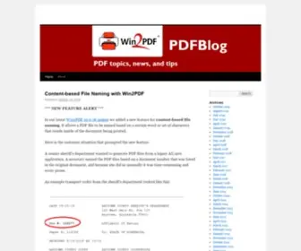 PDFblog.com(Everything You Need to Know About PDF) Screenshot