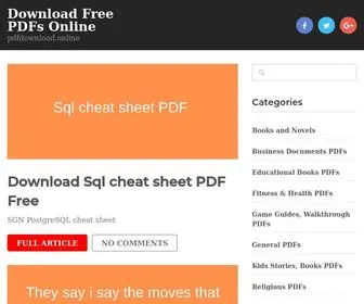 PDfdownload.online(Download PDFs Online) Screenshot