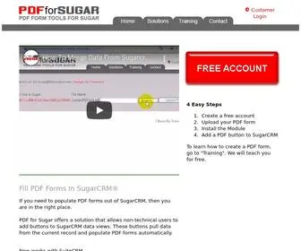 PDfforsugar.com(SUGARCRM) Screenshot