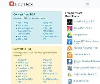 PDfhero.com(Free Online PDF Converter) Screenshot