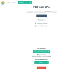 PDFJPG.nl(PDF naar JPG online converteren) Screenshot
