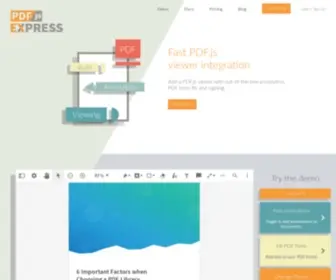 PDFJS.express(PDF.js Viewer) Screenshot