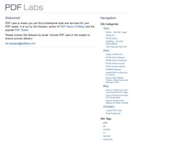 PDflabs.com(PDF Labs) Screenshot