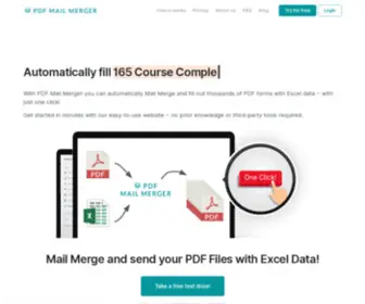 PDfmailmerger.com(Mail Merge PDF Files with Excel & send as Attachment) Screenshot