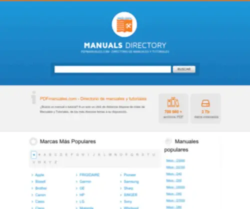 PDfmanuales.com(Directorio de manuales y tutoriales) Screenshot