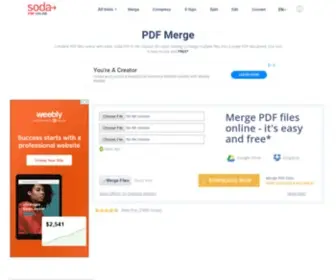 PDfmerge.com(PDF Merge) Screenshot