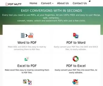 PDfmutt.com(PDF Mutt) Screenshot