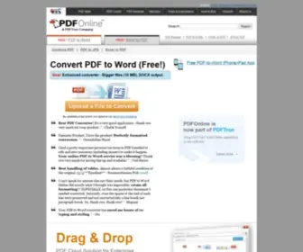 Pdfonline.com(PDF Online) Screenshot