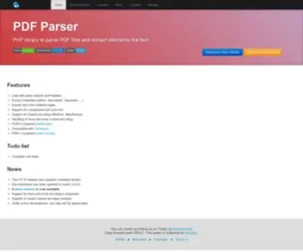 PDfparser.org(PDF Parser) Screenshot