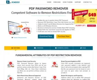 PDfpasswordremovers.net(PDF Password Remover &dash) Screenshot