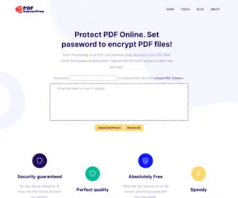 PDFprotectfree.com(PDF Protect Free) Screenshot