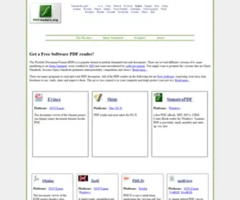 PDfreaders.org(Get a Free Software PDF reader) Screenshot