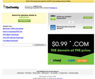 PDfred.com(PDF Search Engine) Screenshot