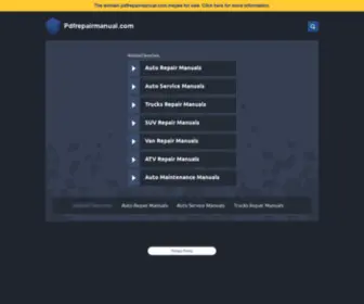PDfrepairmanual.com(Pdf Repair Manual Download) Screenshot