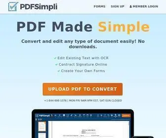 PDfsimpli.com(PDFs Made Simple) Screenshot
