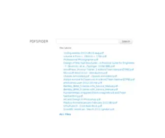 PDFspider.com(PDF Search Engine) Screenshot