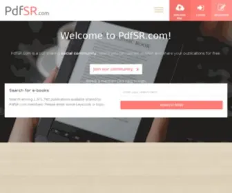 PDFSR.com(Upload PDF) Screenshot