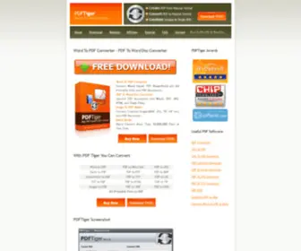 PDftiger.com(Word To PDF Converter) Screenshot