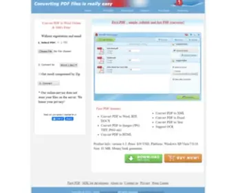 PDftoword.us(Convert PDF to Word Online) Screenshot