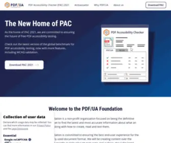 Pdfua.foundation(PDF/UA Foundation) Screenshot